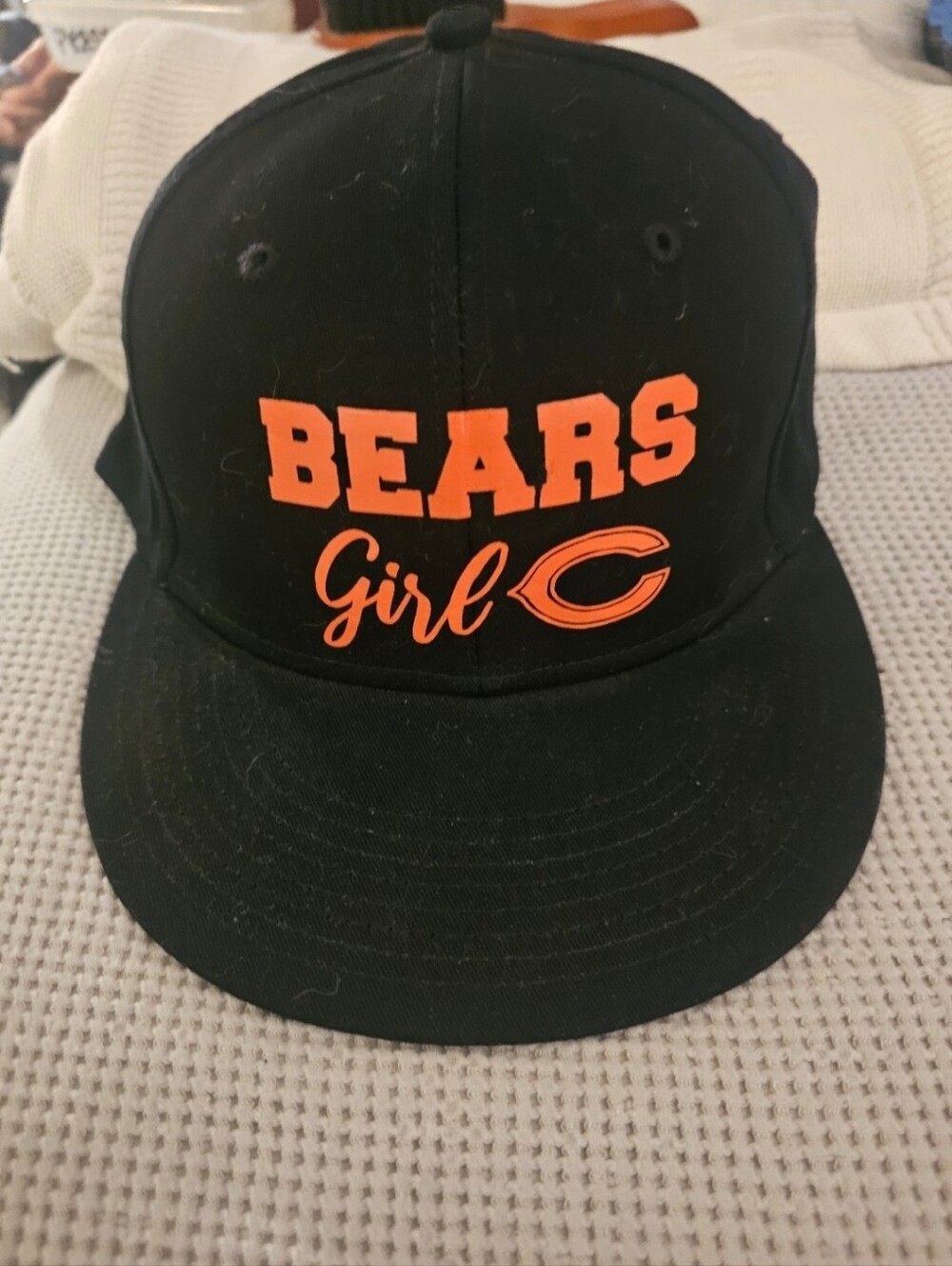 BEARS Girl Black & Orange Snapback Hat